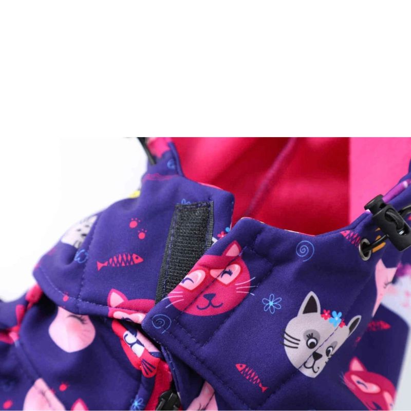 Dívčí softshellová bunda (fleece) černá HB5870