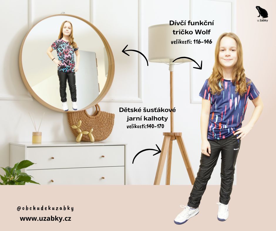 DÍVČÍ funkční TRIČKO tm.modré Wolf S2517