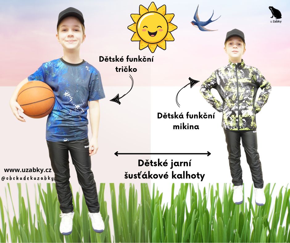 Dětské šusťákové kalhoty černé Wolf T2551A