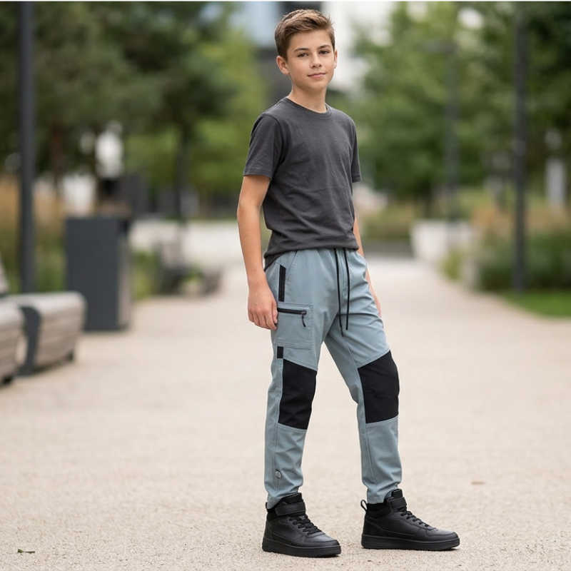 Chlapecké plátěné kalhoty khaki Wolf&Wolfie T2660
