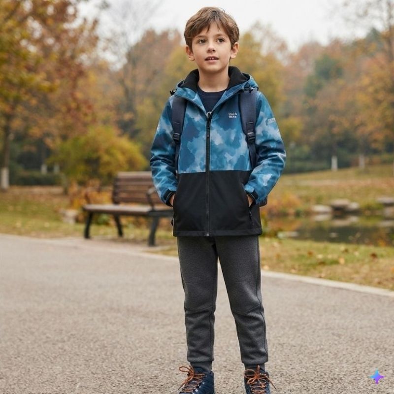 Chlapecká šusťáková bunda s fleesem Wolf & Wolfie B2662B