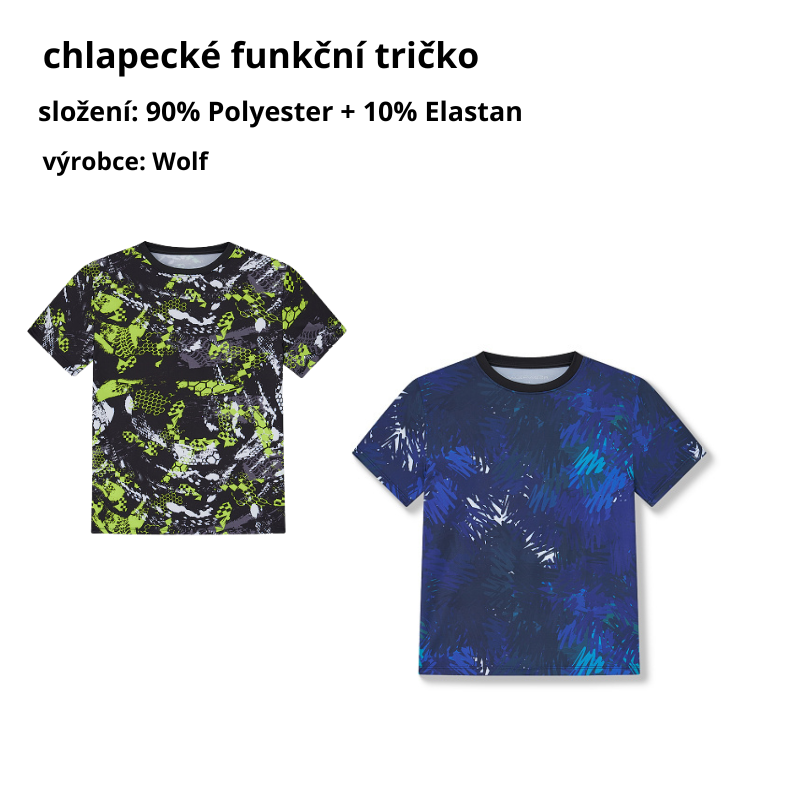 Chlapecké tričko funkční modré Wolf S2505