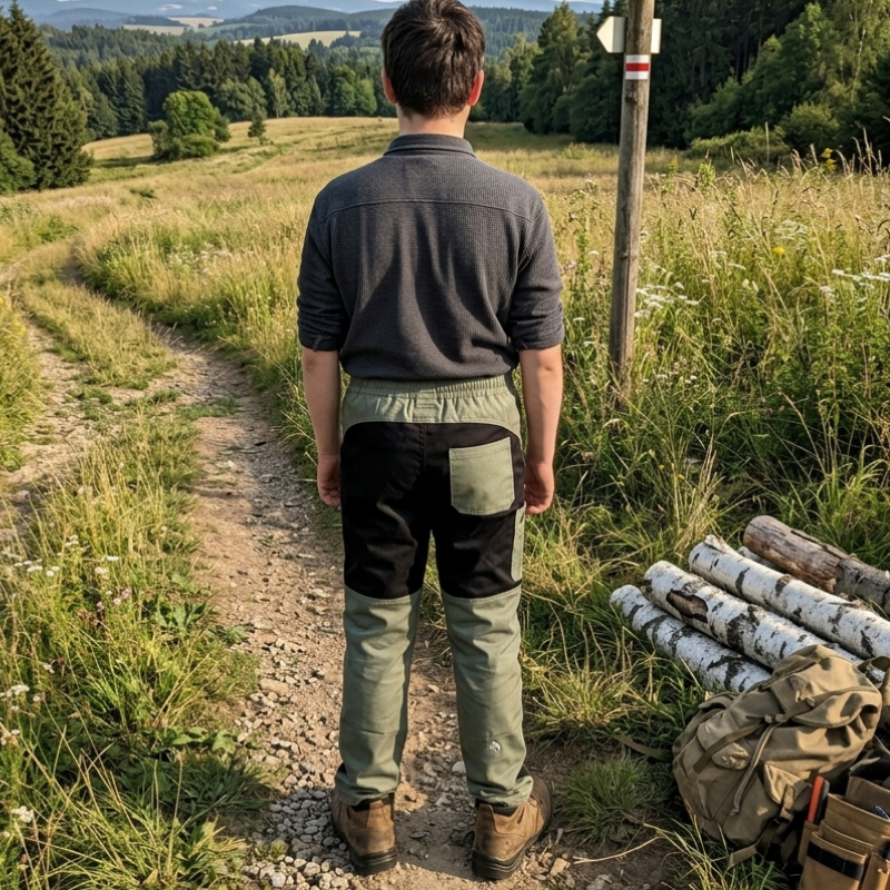 Chlapecké plátěné kalhoty khaki Wolf&Wolfie T2660
