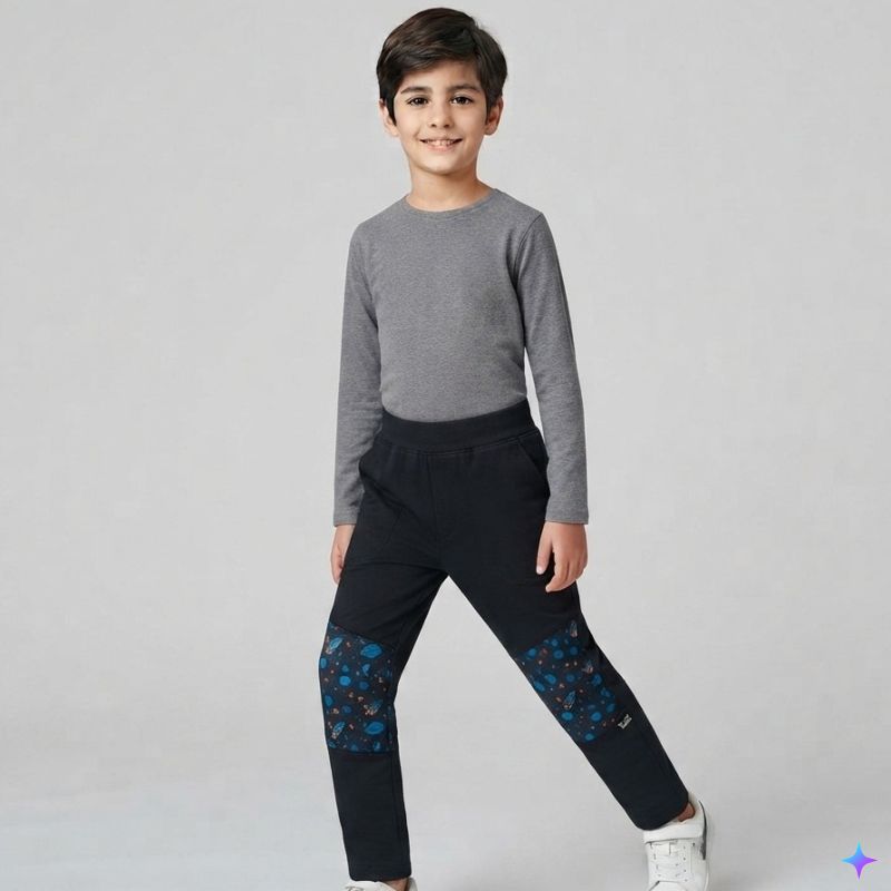Chlapecké softshellové kalhoty zateplené černé Wolf & Wolfie B2695