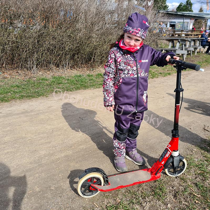 Dívčí softshellová bunda sova fialová WAMU