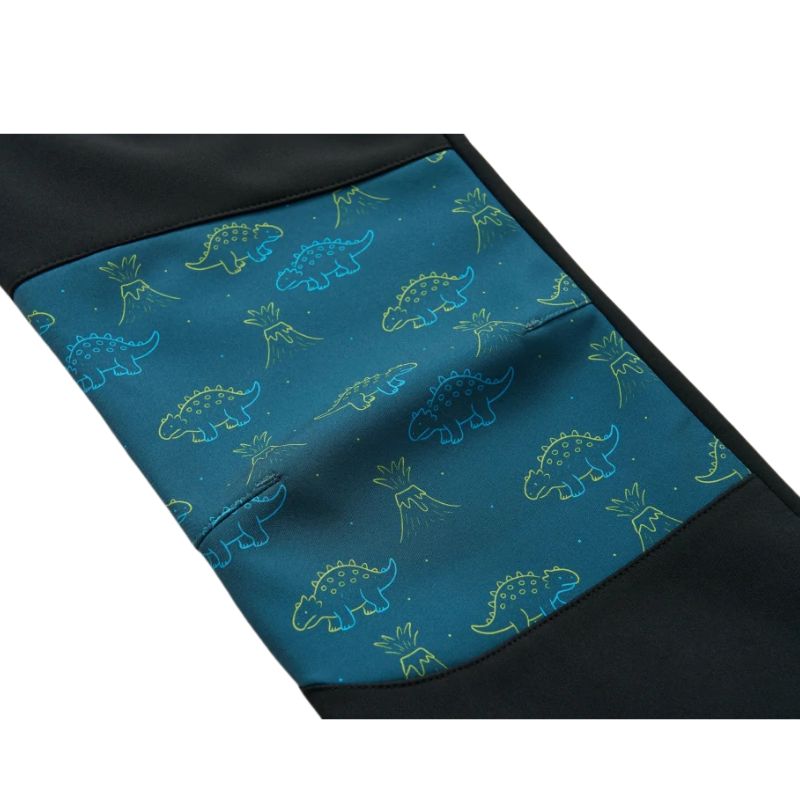 Chlapecké softshellové kalhoty zateplené černé Wolf & Wolfie B2695