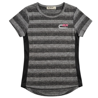 Dívčí funkční tričko SEZON - šedá barva