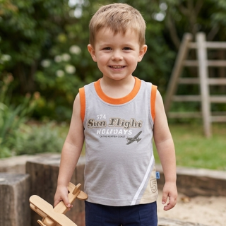 Chlapecké tílko Kugo šedé