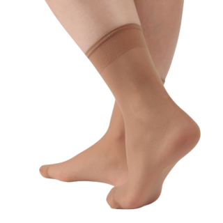 Dámské ponožky silonové hnědé Silvera Evona 5-pack