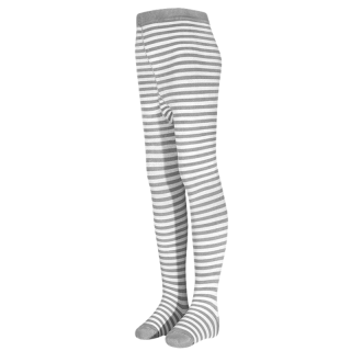 Trepon Dětské antibakteriální bambusové punčocháče - bílo-šedá barva 