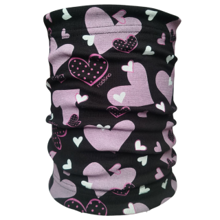 Dětský bavlněný nákrčník (tunel) -černý