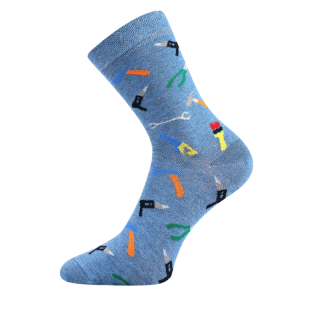 Chlapecké ponožky Fuski Boma - modrá - nářadí