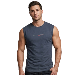 Pánské tílko N-feel- tm.šedá