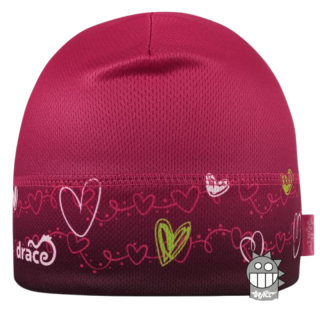 Dívčí funkční čepice - malinová