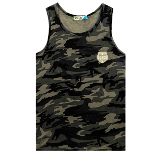 Chlapecké maskáčové tílko KUGO - tmavé khaki