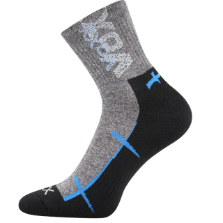 Pánské,dámské  sportovní ponožky Voxx -  klasická výška - Walli - černá s modrou