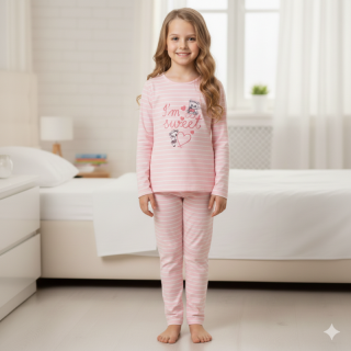 Dívčí pyžamo WOLF - růžová barva