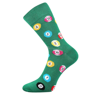 Dámské - pánské- trendy ponožky Woodoo - Fuski Boma - kulečník