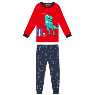 Chlapecké pyžamo KUGO - červeno-tm.modré