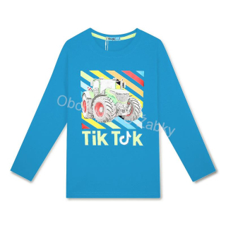 Chlapecké tričko - dlouhý rukáv KUGO - modrá barva
