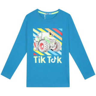 Chlapecké tričko - dlouhý rukáv KUGO - modrá barva