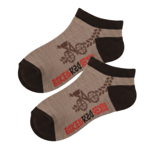 Chl. kotníčkové ponožky sportovní Design Socks  -sv. hnědá barva