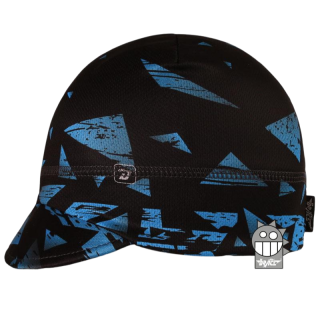 Chlapecká funkční čepice  s kšiltem - černo-modrá