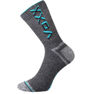 Dámské, pánské  froté melírované ponožky Hawk - neon tyrkys