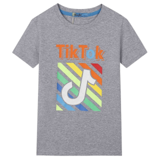 velikostní řada:116-146-Chl.tričko - krátký rukáv KUGO - šedá barva