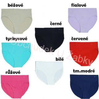 Dámské bezešvé jednobarevné kalhotky Greenice 2386