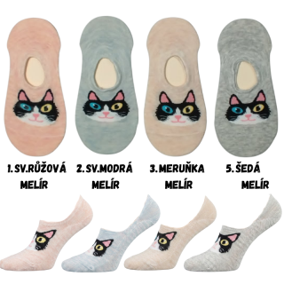 Dámské ponožky ťapky Aura.via kočky
