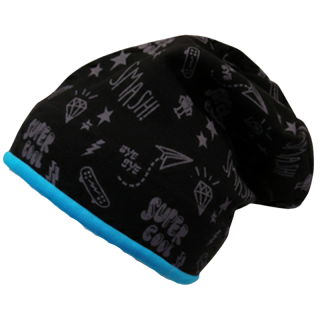 Chlapecká podzimní/jarní čepice Rockino - černá barva