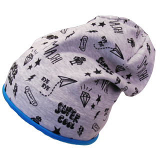 Chlapecká podzimní/jarní čepice Rockino - šedá barva