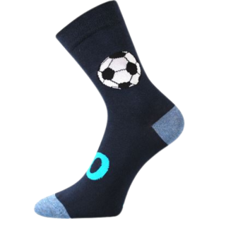 Chlapecké ponožky Arnold Fuski Boma - tm.modrá s míčem