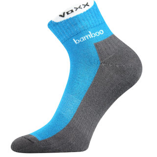 Dámské-pánské bambusové ponožky Brooke - Fuski Boma - střední výška - barva modrá