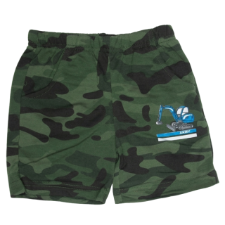 Chlapecké maskáčové šortky Sezon - khaki barva