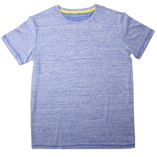 velikostní řada:134-164-Chlapecké funkční tričko WOLF - krátký rukáv - melírovaná modrá