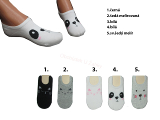 Dámské ponožky ťapky Aura.via