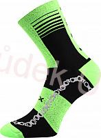 Dámské-pánské cyklistické sportovní ponožky - klasická výška Ralfi - Boma Fuski - neon zelená