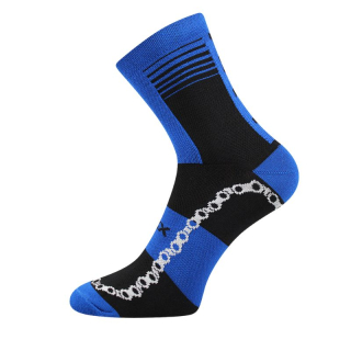 Dámské-pánské cyklistické sportovní ponožky - klasická výška Ralfi - Boma Fuski - modrá