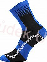 Dámské-pánské cyklistické sportovní ponožky - klasická výška Ralfi - Boma Fuski - modrá