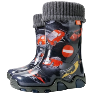 Demar Chlapecké holínky Stormer LUX Exclusive EE autostráda šedé