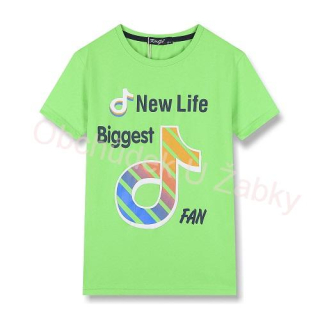 velikostní řada:116-146-Chl.tričko - krátký rukáv KUGO - hrášková barva