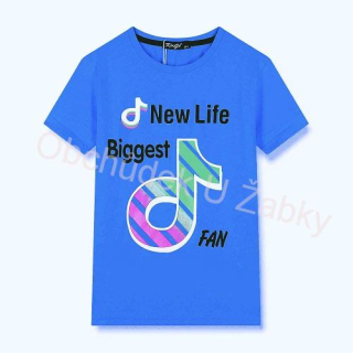 velikostní řada:116-146-Chl.tričko - krátký rukáv KUGO - modrá barva