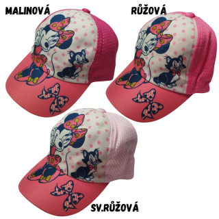 DISNEY Kšiltovka dívčí Minnie
