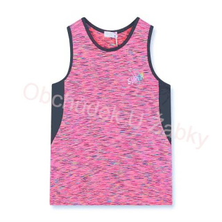 KUGO Tílko FC-6552 funkční dívčí melírová růžová