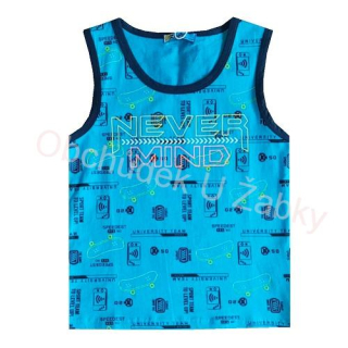 KUGO Tílko LC5907 chlapecké tyrkysové