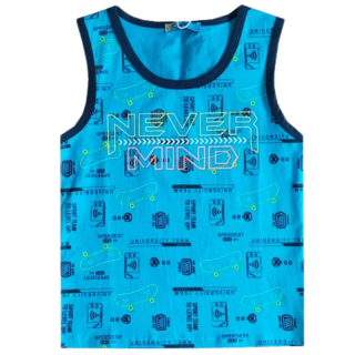 KUGO Tílko LC5907 chlapecké tyrkysové