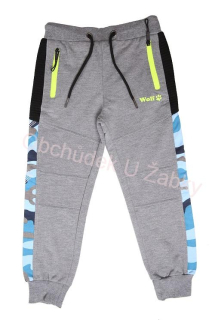 WOLF T2177B Tepláky chlapecké šedé