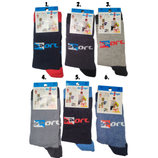 Design Socks Klasické dětské ponožky  sport